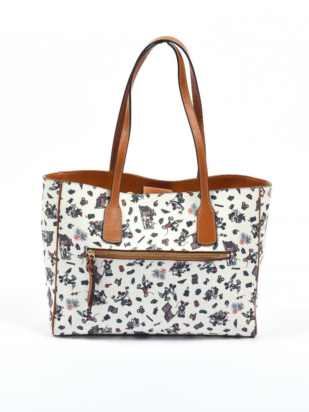 Disney Dooney & Bourke Mickey Minnie Americana Patriotic Tote Bag NWOT - Picture 2 of 8
